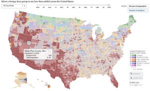 New York Times Immigration Explorer Map