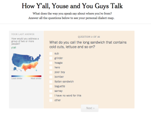 New York Times Dialect Survey